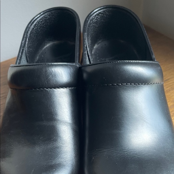 Dansko Black Leather Slip-On Shoes - Picture 8 of 9